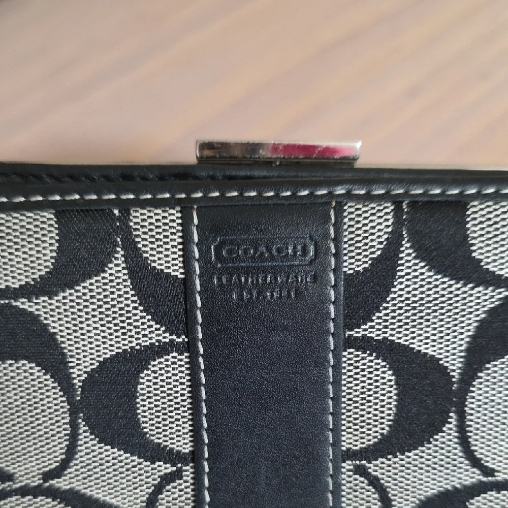 Coach 2003 Black and Gray Satchel Set EUC